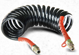 Žarna spiralinė M16/M16 juoda su raudonu ženklinimu