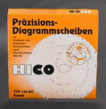 Tachografo diskeliai 125/3300 dvipusiai