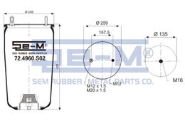 Bellow, air suspension