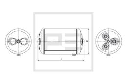 Oro talpykla D276x490 25L PE